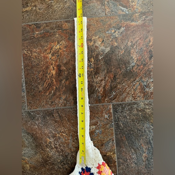 Granny square crochet flower pattern patchwork boho hippie lined bag/purse - Picture 11 of 11